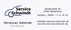 KFZ Service Schwindt | http://www.kfz-service-schwindt.de